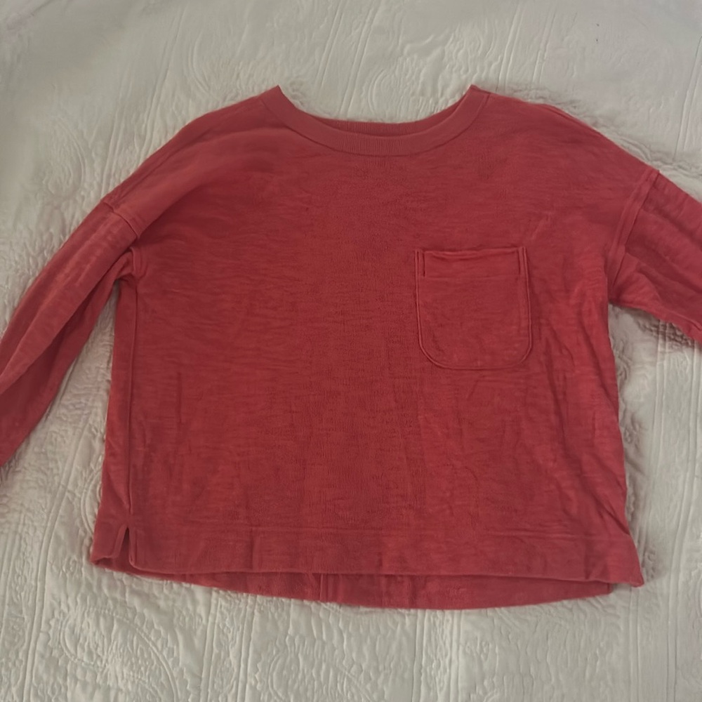 SO brand coral long sleeve tee